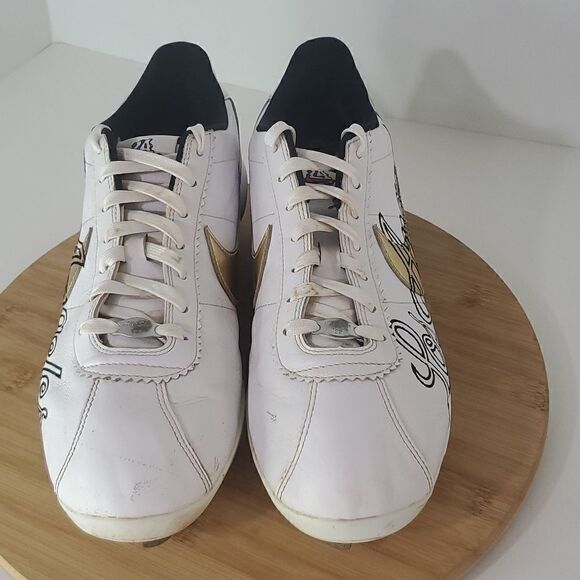 Nike Lunar Cortez 2022 All Star White Black Baseball Cleats Size 12.5 CV5565-101 - Picture 2 of 13